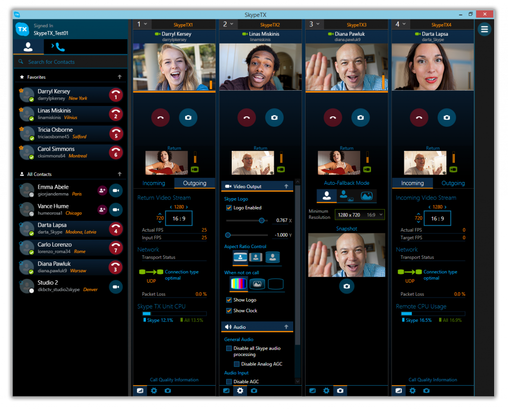 Контроллер Skype TX работает с устройством, обеспечивая непрерывную связь на профессиональном уровне. Контроллер Skype TX работает с устройством, обеспечивая непрерывную связь на профессиональном уровне.