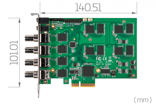 Плата оцифровки видео SC542N4 SDI Yuan