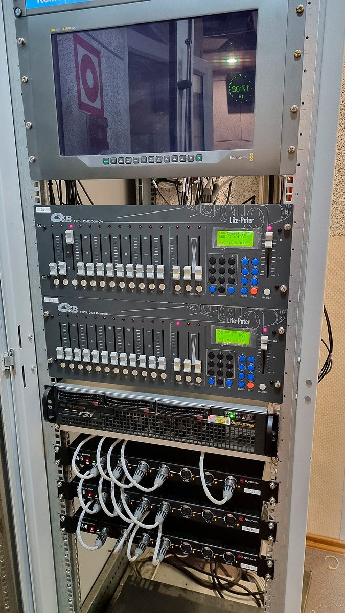 Проект VIDAU Systems."Модернизация системы спецосвещения телеканала МЭТР." (г. Йошкар-Ола)