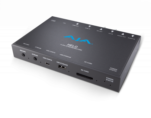 Устройство для стриминга и записи 3G-SDI/HDMI-видео AJA HELO