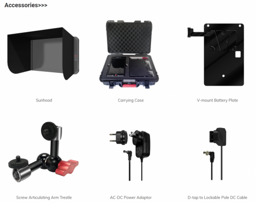 Накамерный монитор 7" LCD яркость 3000 nit, HDMI/SDI в комплекте с аксессуарами OSEE G7 Kit