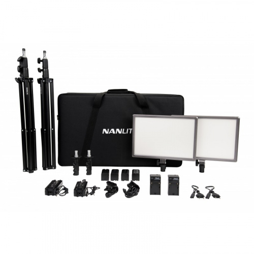 Профессиональная Светодиодная лампа LumiPad 25 2kit with Power Adapter & Battery