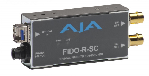 Одноканальный оптический конвертер AJA FiDO-R-SC