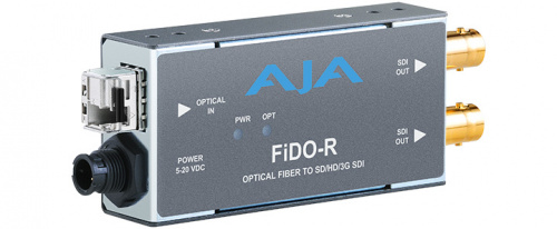 1-Channel Multi-Mode LC Fiber to 3G-SDI Receiver AJA FiDO-R-MM