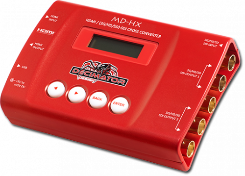 Decimator MD-HX HDMI / SDI CROSS CONVERTER with Scaling and Frame Rate Conversion